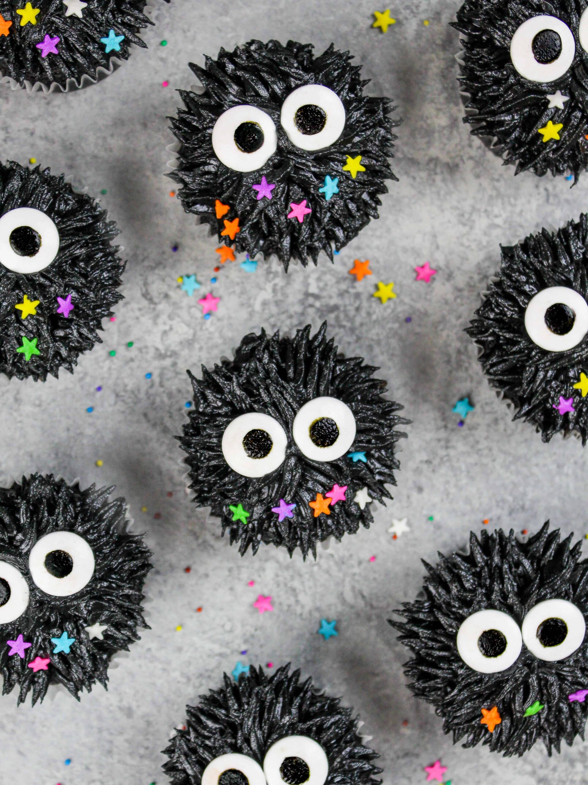 Soot Sprite Cupcakes: Easy Recipe & Tutorial - Chelsweets
